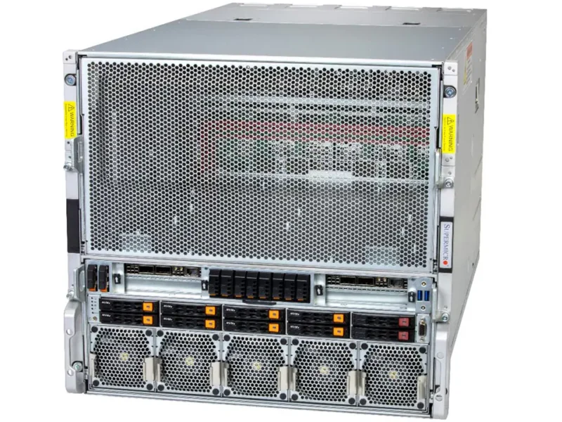Supermicro A+ Server AS-A126GS-TNBR HGX B200 NVL8 180GB Air-Cooled (8) AMD Turin (2) AI Graphics Card GPU Server