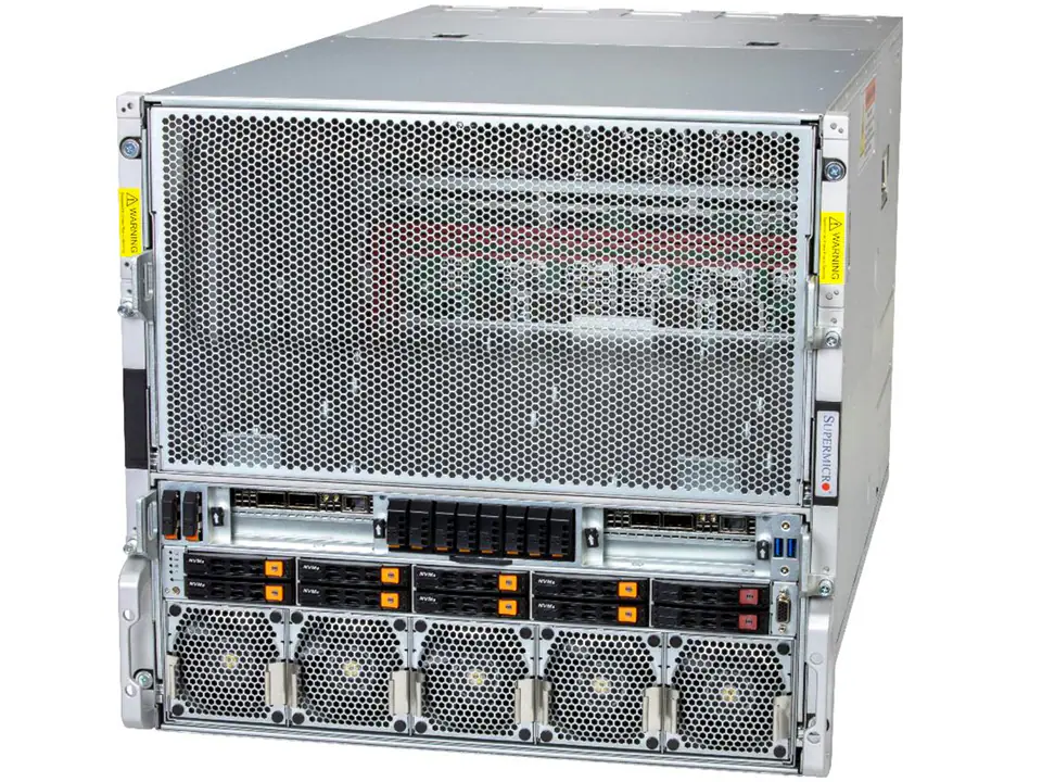 AS-A126GS-TNBR-5 Supermicro A+ Server AS-A126GS-TNBR HGX B200 NVL8 180GB Air-Cooled (8) AMD Turin (2) AI Graphics Card GPU Server - Image 1