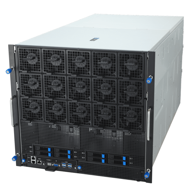 ASUS ESC NB8-E11 HGX B200 NVL8 180GB Air-Cooled (8) 10U NVIDIA® Blackwell HGX™ B200 eight-GPU server Intel Sapphire Rapids (2) Intel Emerald Rapids (2) ai GPU Server
