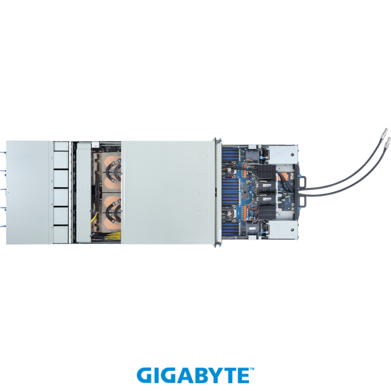 Gigabyte GPU ai Servers G4L3-SD1-LAX5 HGX B200 NVL8 180GB Partner-Cooled (8) Intel Emerald Rapids (2) ai GPU server