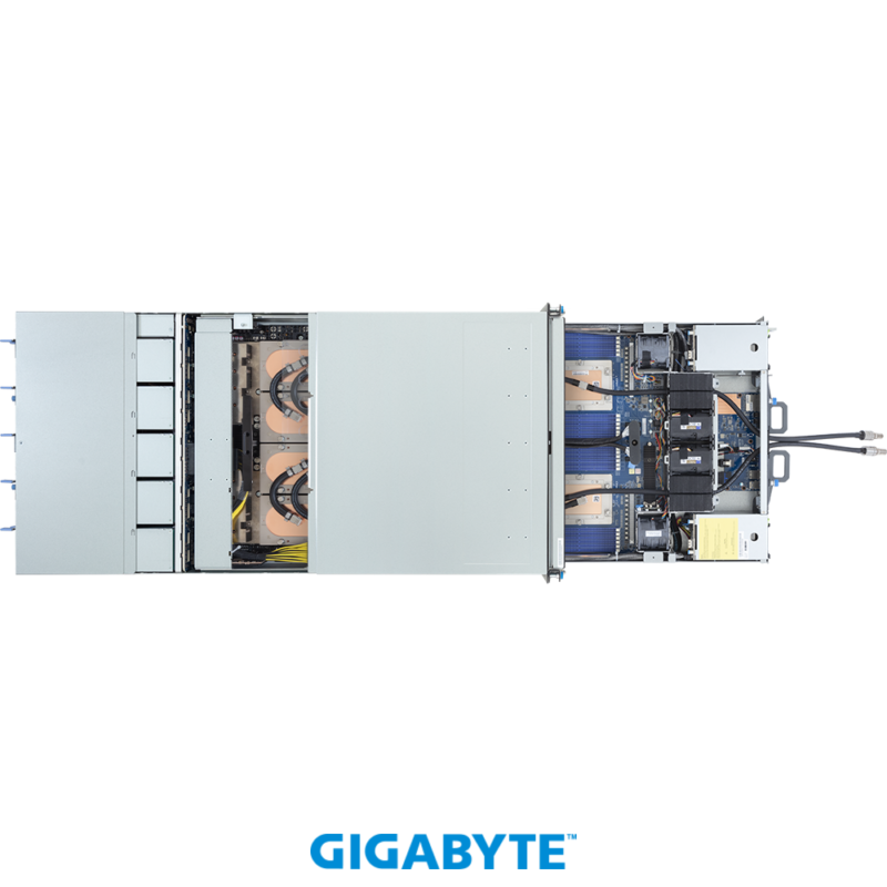 Gigabyte GPU ai Servers G4L3-ZD1-LAX5 HGX B200 NVL8 180GB Partner-Cooled (8) AMD Turin (2) ai GPU server