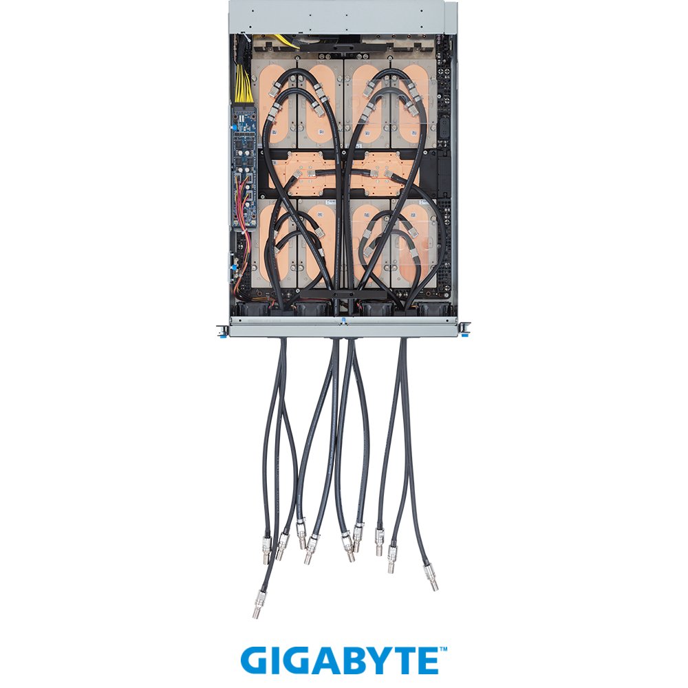 G4L4-AD1-LAX5-10 Gigabyte GPU ai Servers G4L4-AD1-LAX5 HGX B200 NVL8 180GB Partner-Cooled (8) Intel Granite Rapids AP (2) ai GPU server - Image 1