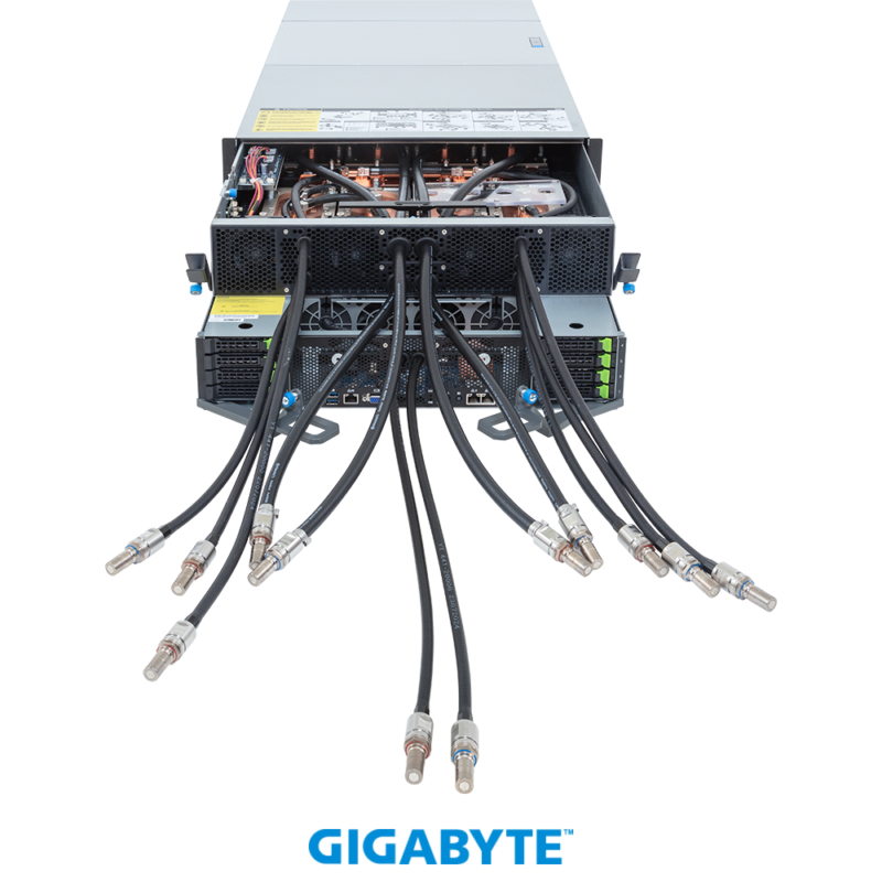 Gigabyte GPU ai Servers G4L4-SD1-LAX5 HGX B200 NVL8 180GB Partner-Cooled (8) Intel Granite Rapids SP (8) ai GPU server