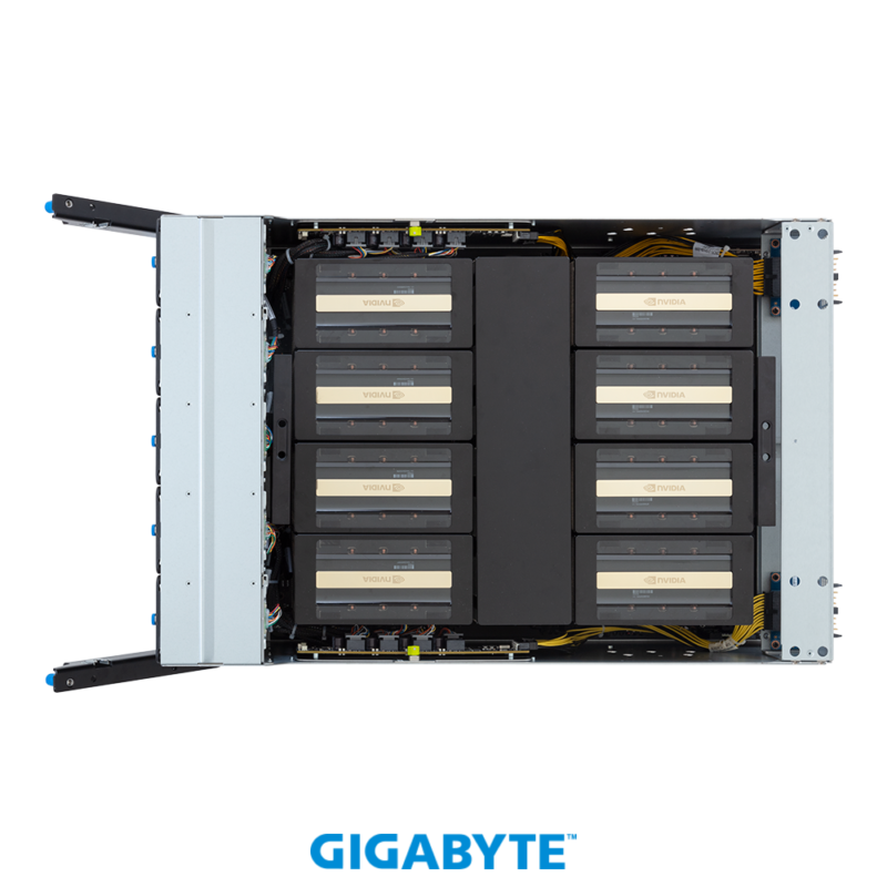 Gigabyte GPU ai Servers G893-ZD1-AAX5 HGX B200 NVL8 180GB Air-Cooled (8) AMD Turin (2) ai GPU server