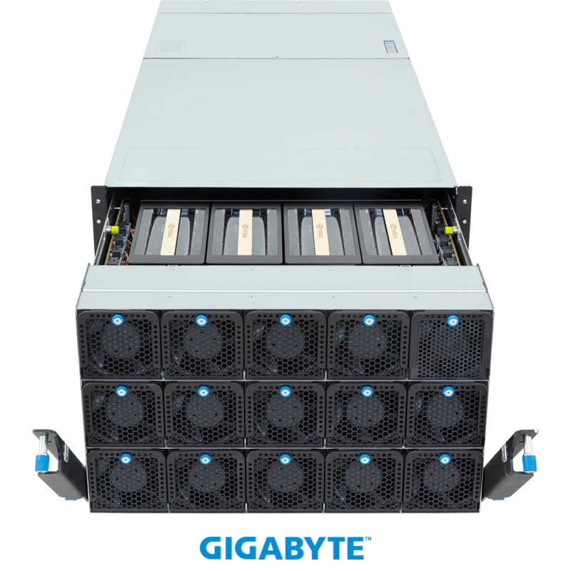 Gigabyte GPU ai Servers G894-AD1-AAX5 HGX B200 NVL8 180GB Air-Cooled (8) Intel Granite Rapids AP (2) ai GPU server