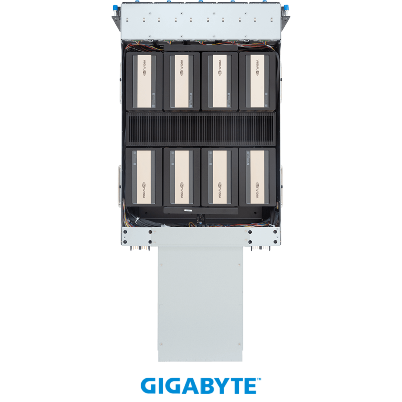 Gigabyte GPU ai Servers G894-ZD3-AAX7 HGX B300 NVL8 270GB Air-Cooled (8) AMD Turin (2)