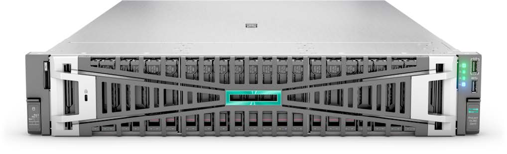 HPE ProLiant DL380 Gen11 6526Y 2.8GHz 16c 1P 128GB-R 8SFF NS204i-u NC BCM57416 2x1000W PS EU Server data sheet-PSN1014854428CZEN HPE ProLiant DL384 Gen11 1P GH200 480GB 144GB 12V Partner-Cooled (1) NVIDIA Grace CPU (1)AI Graphics Card GPU Server - Image 1