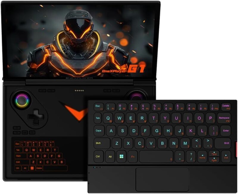 ONEXPLAEYR G1 2-in-1 Handheld Gaming PC & Laptop - AMD Ryzen AI 9 HX 370/7 8840U, 8.8" 2.5K 144Hz Touch, 32GB/2TB, Up to 8H Battery Life, Win11, Detachable RGB Keyboard, Hall Joystick, WiFi 6E, Black - Image 3