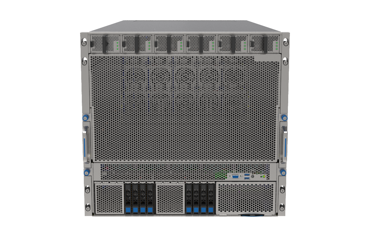 P9000AG7 Inventec P9000G6 P9000G7 HGX B200 B300 NVL8 180GB Air-Cooled (8) Intel Granite Rapids (2) AI Graphics Card GPU Server - Image 1