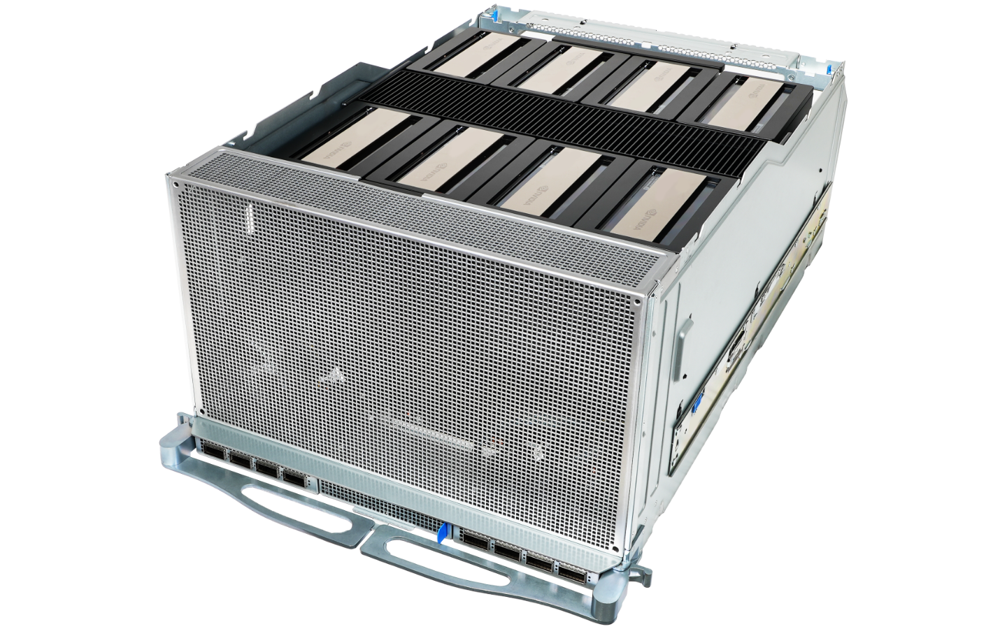 QuantaGrid D75H-10U:S8H-4 Quanta QCT QuantaGrid D75H-10U/S8H HGX B300 NVL8 270GB Air-Cooled (8) Intel Granite Rapids (2) AI Graphics Card GPU Server - Image 1