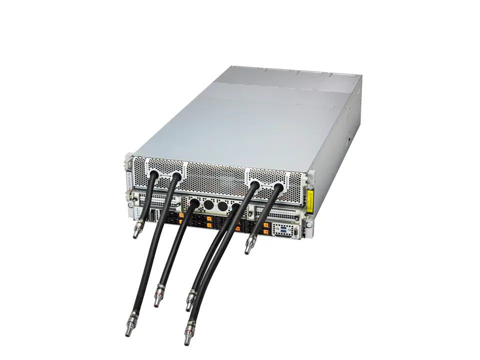 SYS-421GE-NBRT-LCC-4 Supermicro SYS-421GE-NBRT-LCC HGX B200 NVL8 180GB Partner-Cooled (8) Intel Emerald Rapids (2) AI Graphics Card GPU Server - Image 1