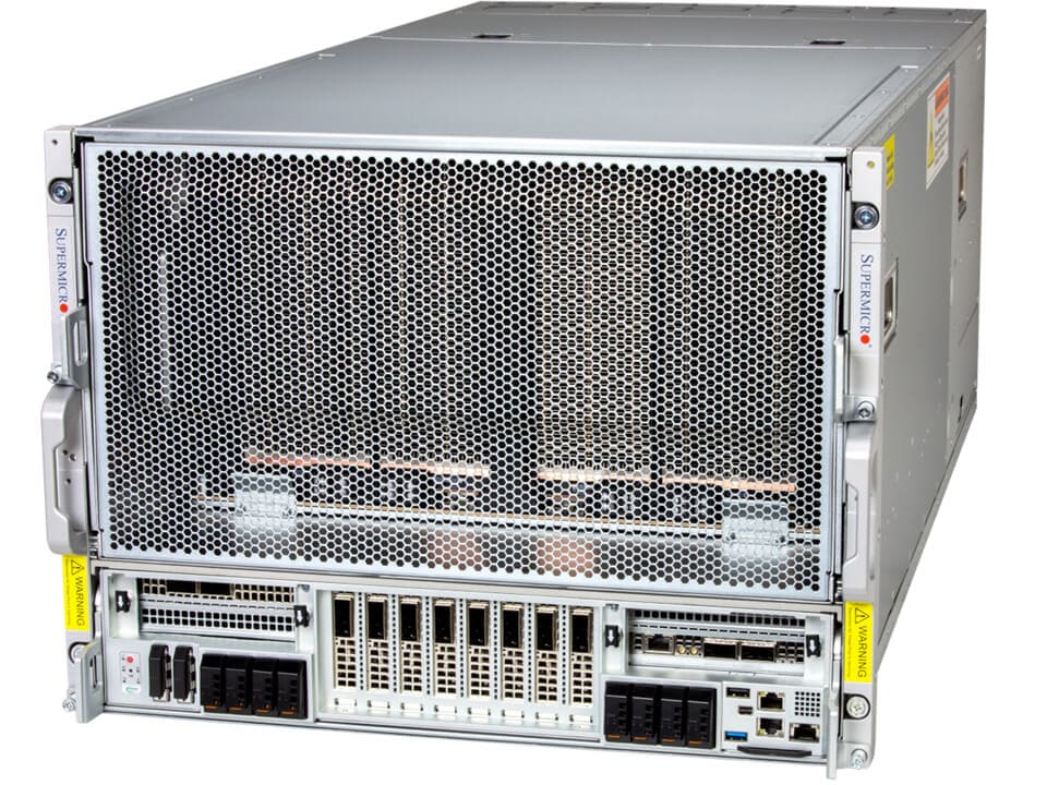 SYS-822GS-NBRT-5 Supermicro SuperServer SYS-822GS-NBRT HGX B200 NVL8 180GB Air-Cooled (8) Intel Granite Rapids SP (2) AI Graphics Card GPU Server - Image 1