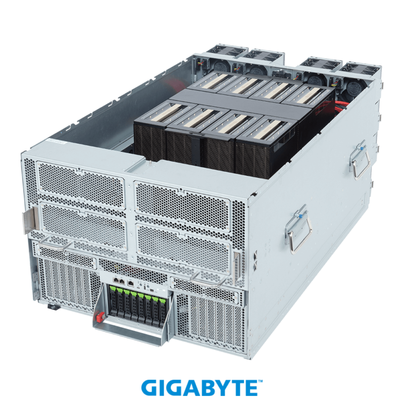 Gigabyte GPU ai Servers TO86-SD1-AA05 HGX B200 NVL8 180GB Air-Cooled (8) Intel Granite Rapids SP (2) ai GPU server
